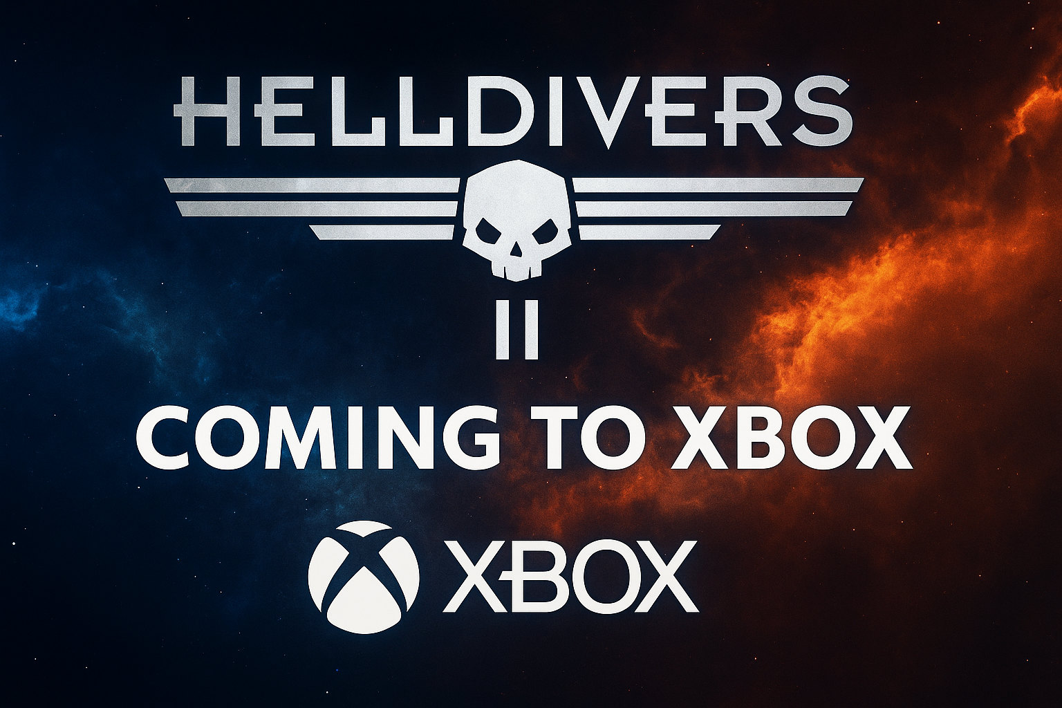 Promotional artwork for Helldivers 2 with the text "Coming to Xbox"